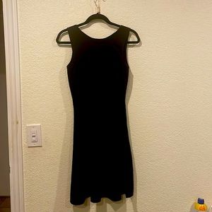 Theory Black Radnee Knit Fit And Casual Dress